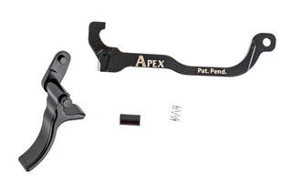 The Apex P320 Advanced Curved Trigger is machined from steel and improves the trigger pull